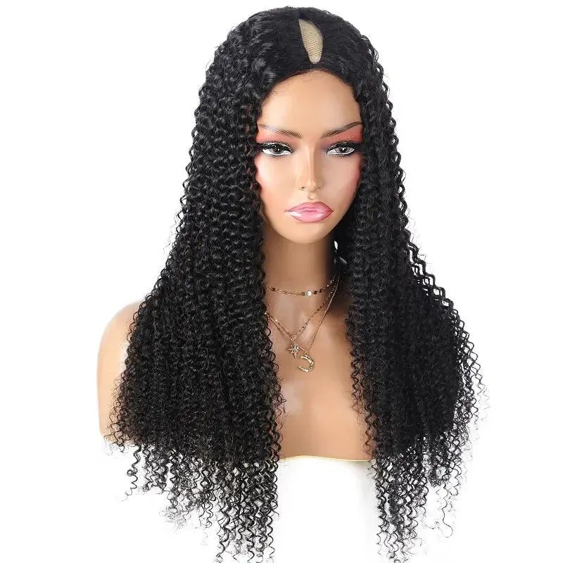 10A Kinky Curly Thin Part wig