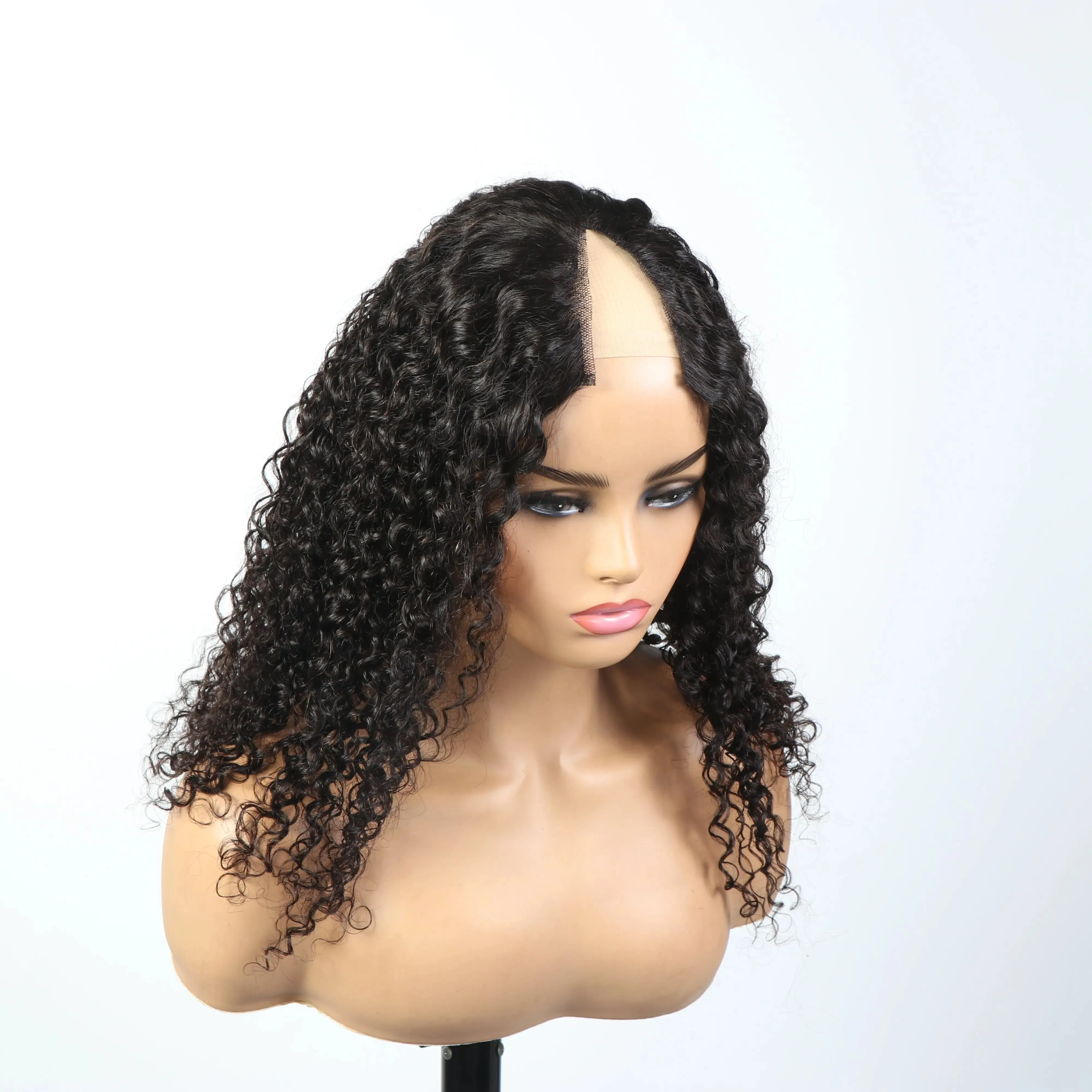 10A Kinky Curly Thin Part wig
