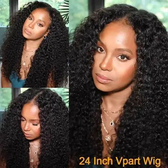 10A Kinky Curly Thin Part wig