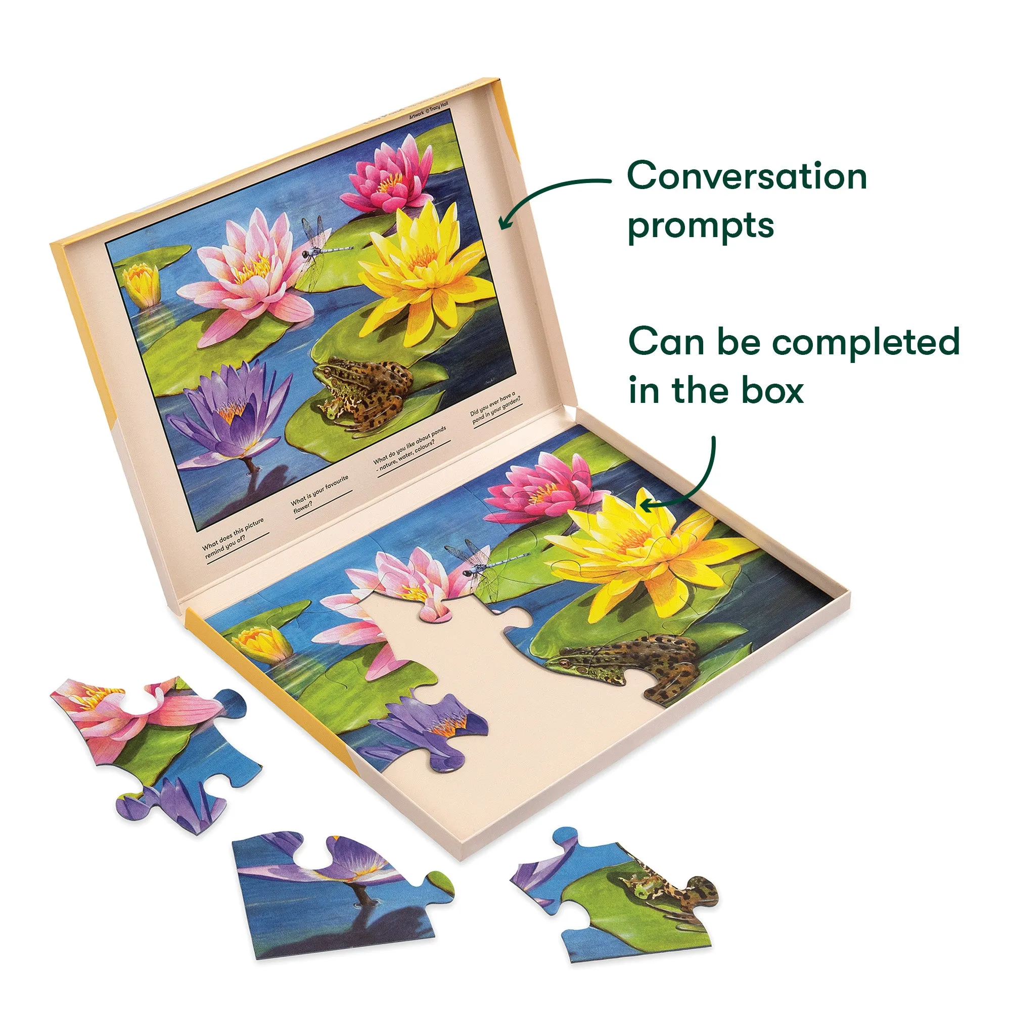 13 Piece Jigsaw Puzzle - Lily Pond - VAT Free