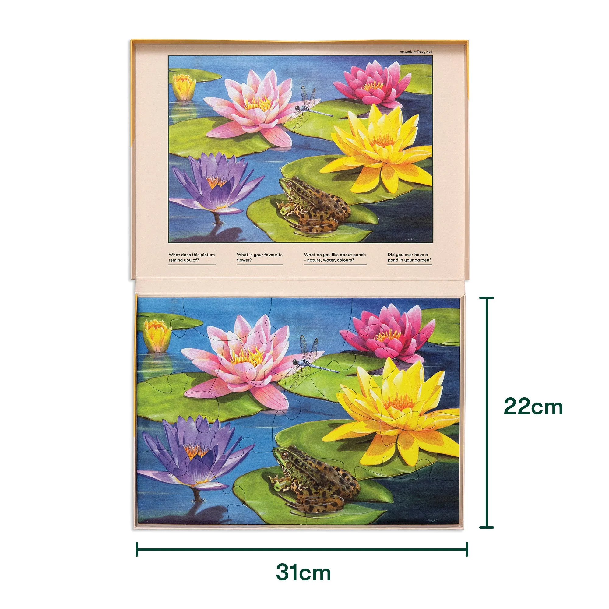 13 Piece Jigsaw Puzzle - Lily Pond - VAT Free
