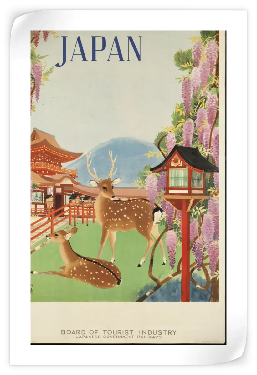 1930s Japanese Travel Poster Wall Art