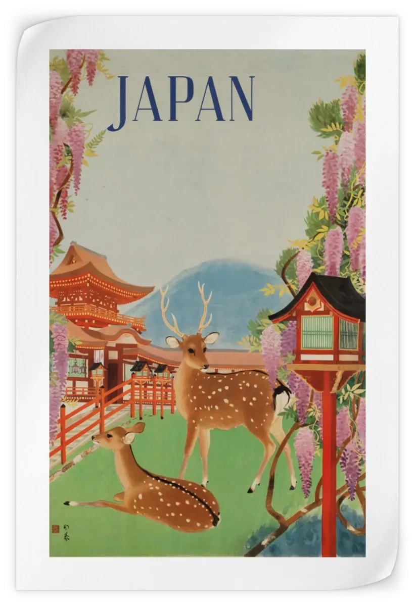 1930s Japanese Travel Poster Wall Art