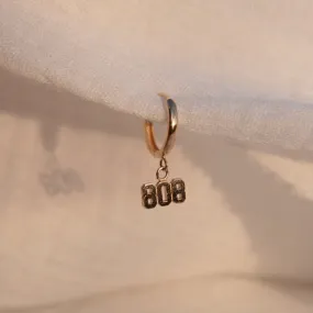 808 Huggie Hoop Earring - Solid 14kt