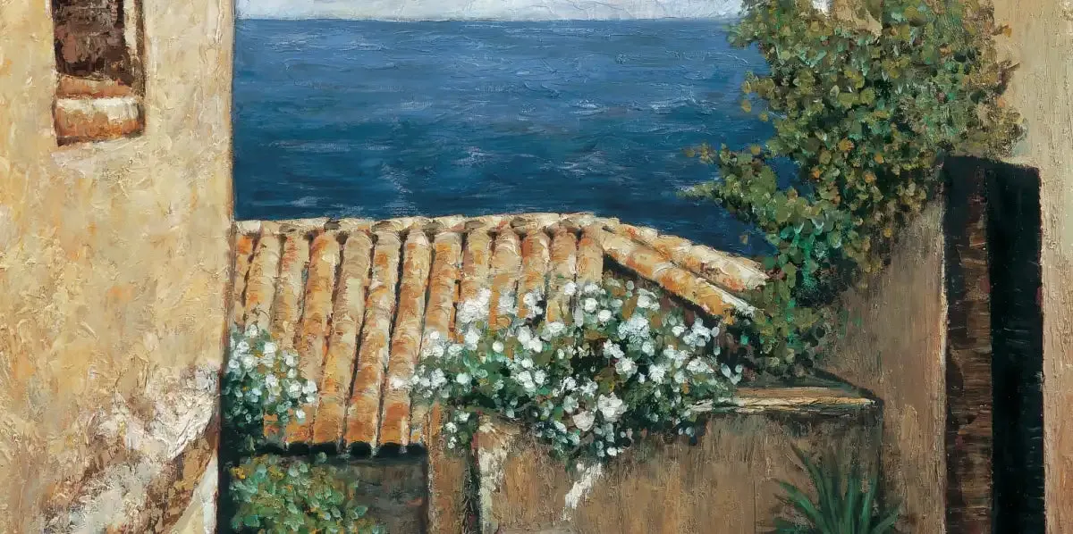 A Coastal Village I Wall Art