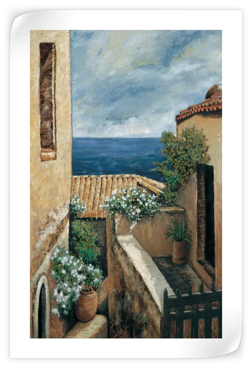 A Coastal Village I Wall Art