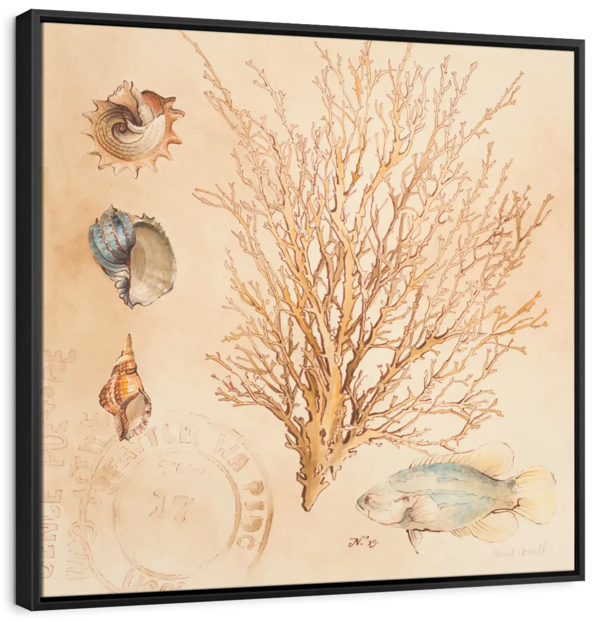 A Coral Medley II Wall Art