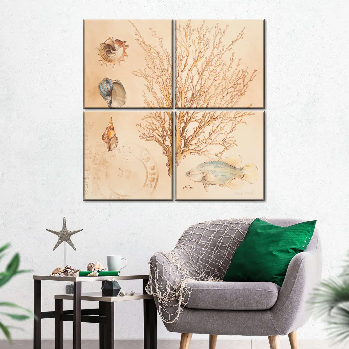 A Coral Medley II Wall Art