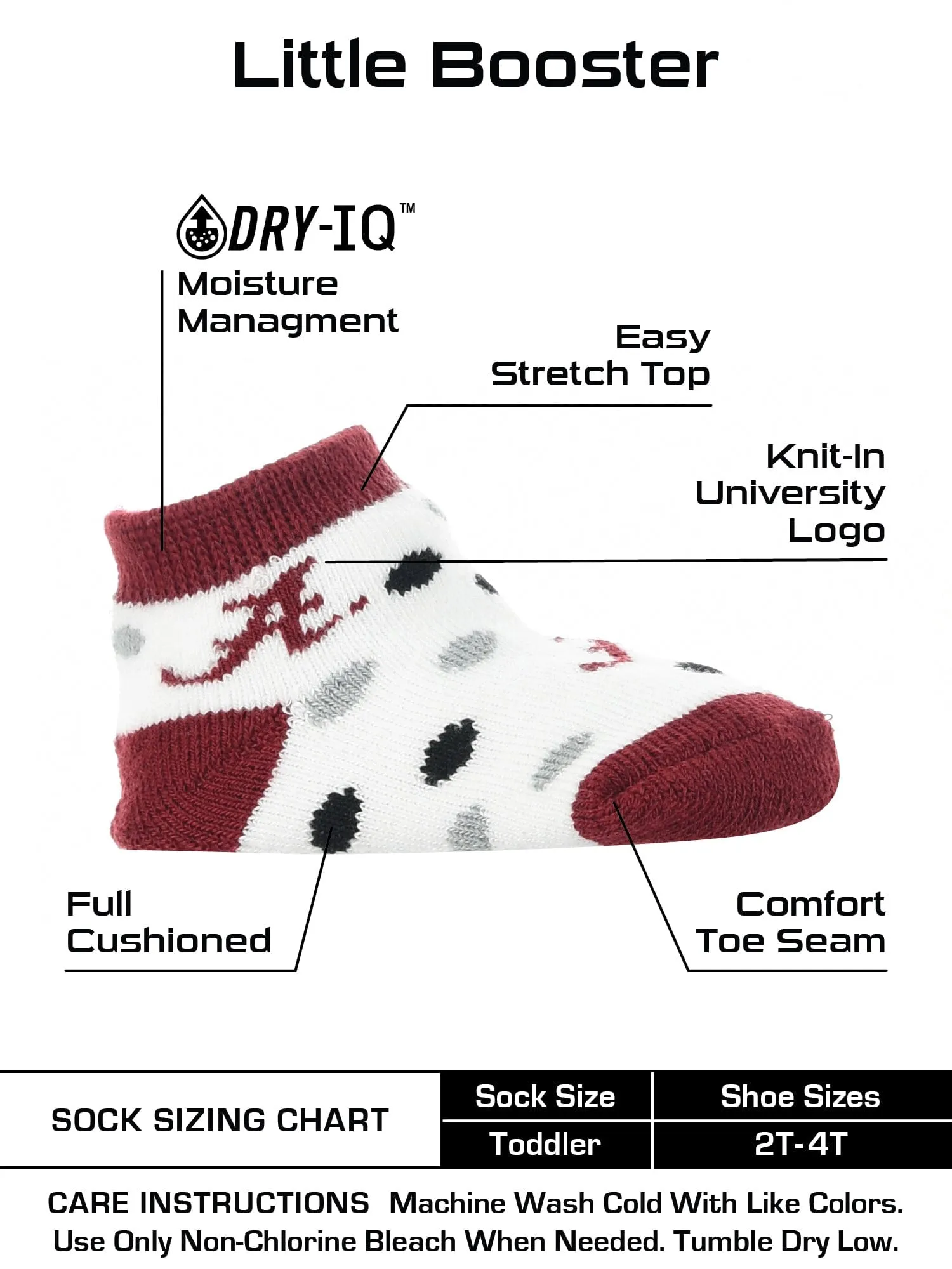 Arkansas Razorbacks Toddler Socks Low Cut Little Fan