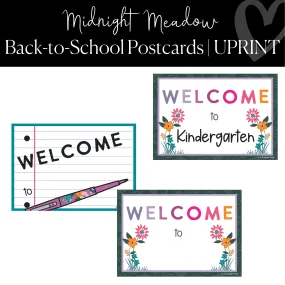 Back-to-School Postcards | Positive Classroom Community | Midnight Meadow |  UPRINT | Schoolgirl Style