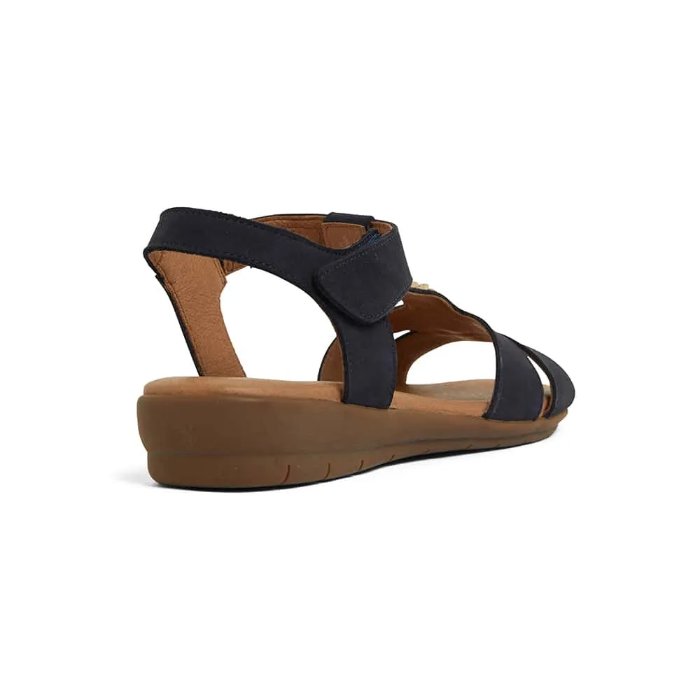 Baleno Sandal in Navy Nubuck