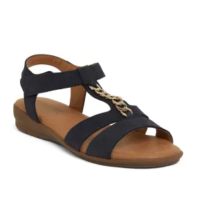 Baleno Sandal in Navy Nubuck