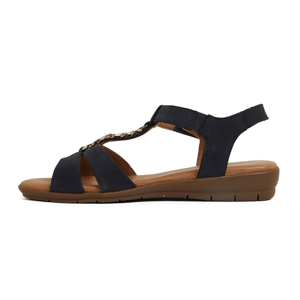 Baleno Sandal in Navy Nubuck