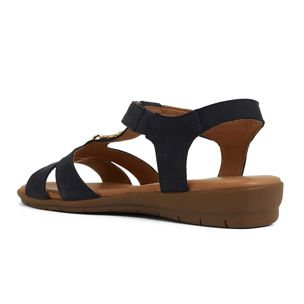 Baleno Sandal in Navy Nubuck