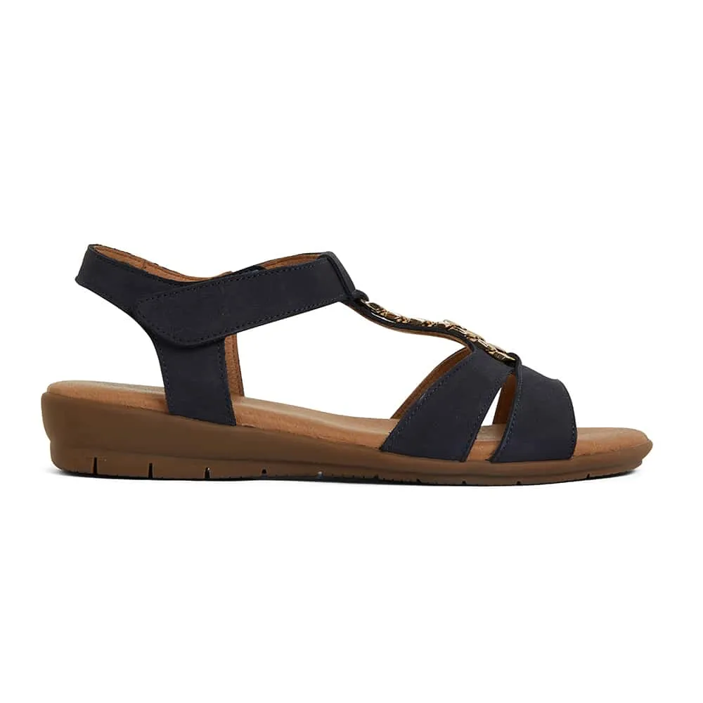 Baleno Sandal in Navy Nubuck