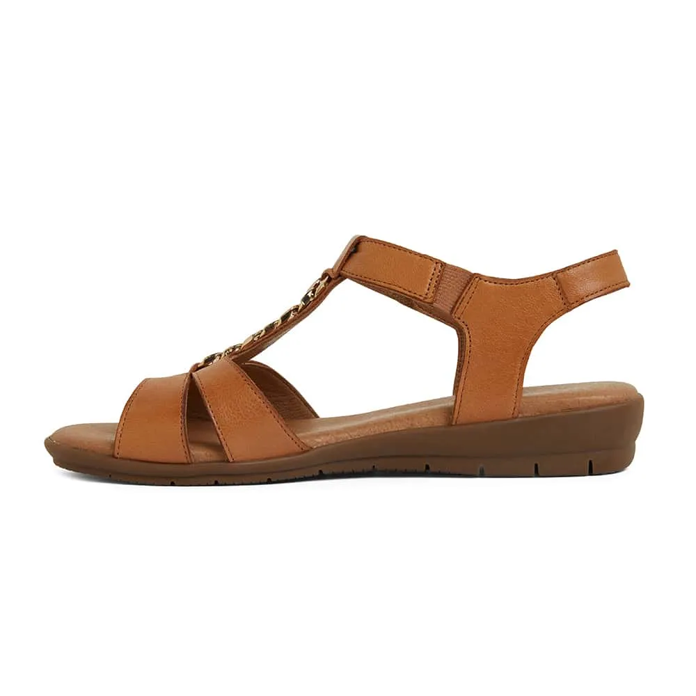 Baleno Sandal in Tan Leather