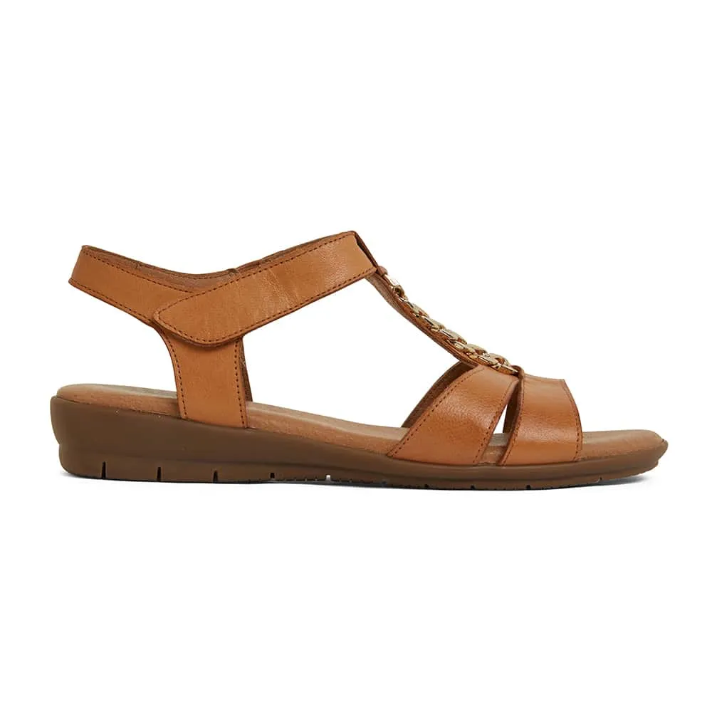 Baleno Sandal in Tan Leather
