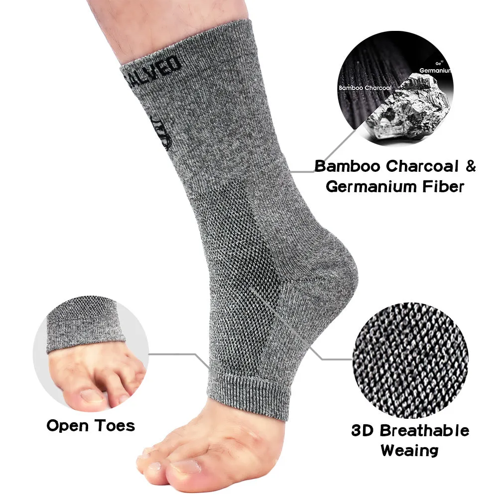 Bamboo Charcoal and Germanium Ankle Sleeve (1PC)