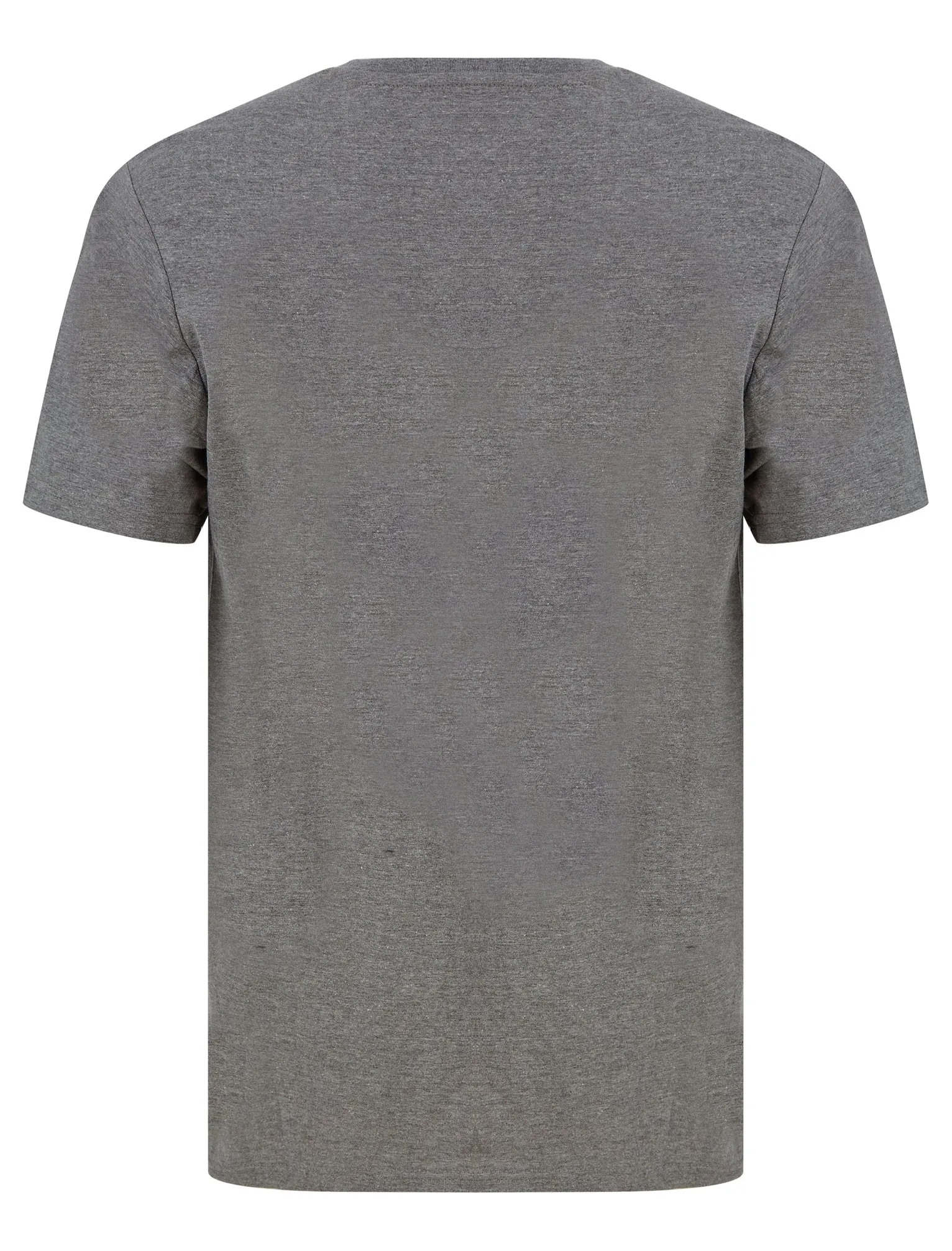 Banzai Pipeline Motif Cotton Jersey T-Shirt in Mid Grey Marl - South Shore