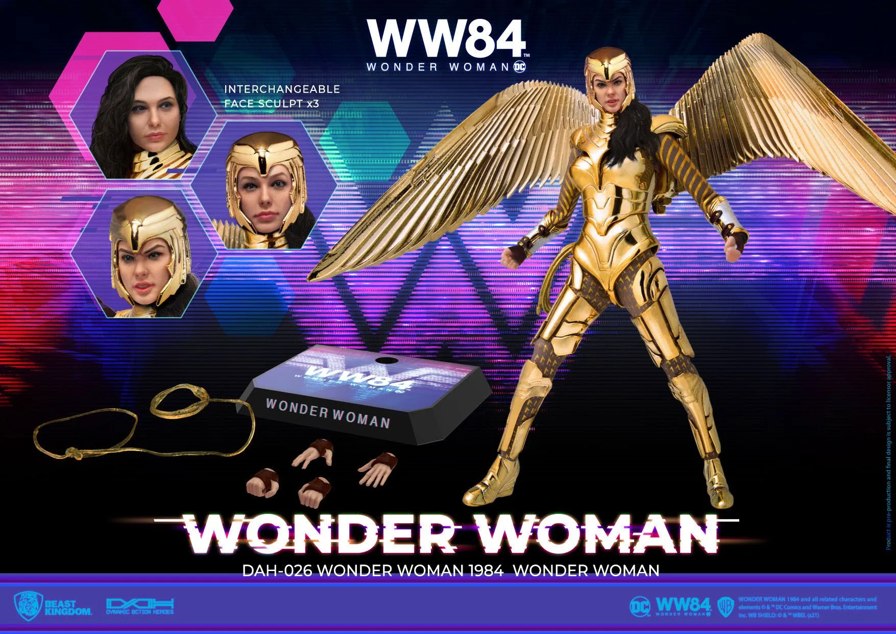 Beast Kingdom Wonder Woman 1984 Dynamic 8ction Heroes 1/9 Action Figure