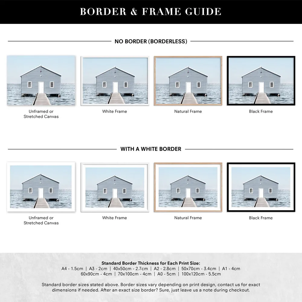 Blue Boat House - Art Print