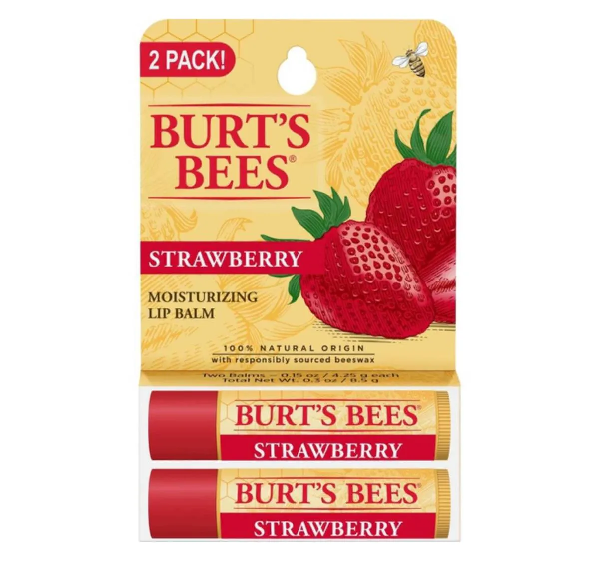 Burt's Bees Lip Balm Tube 2-Pack
