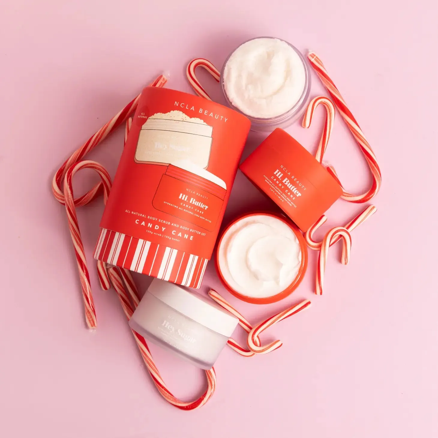 Candy Cane Body Scrub   Body Butter Holiday Gift Set
