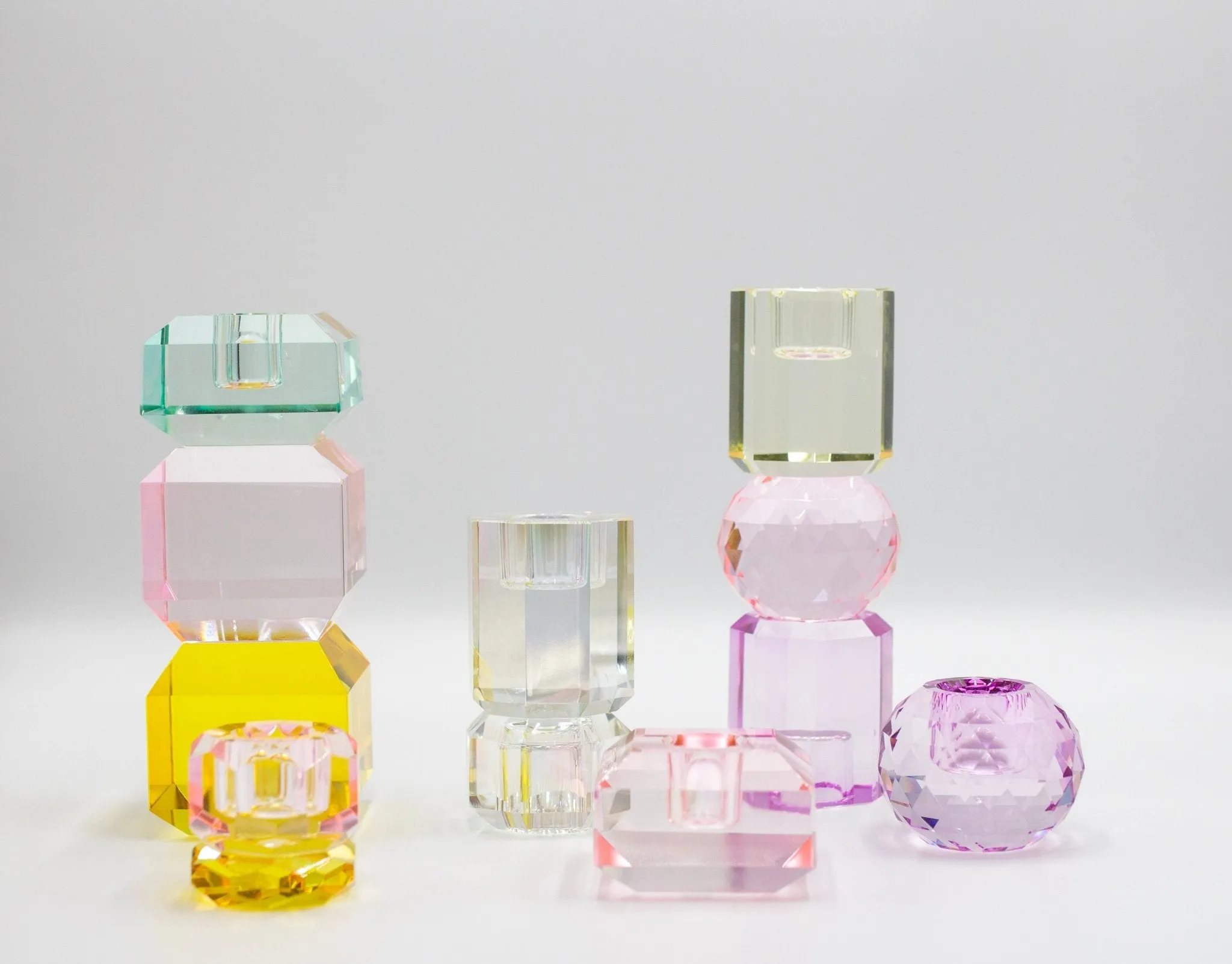 Circular Crystal Candle Holder