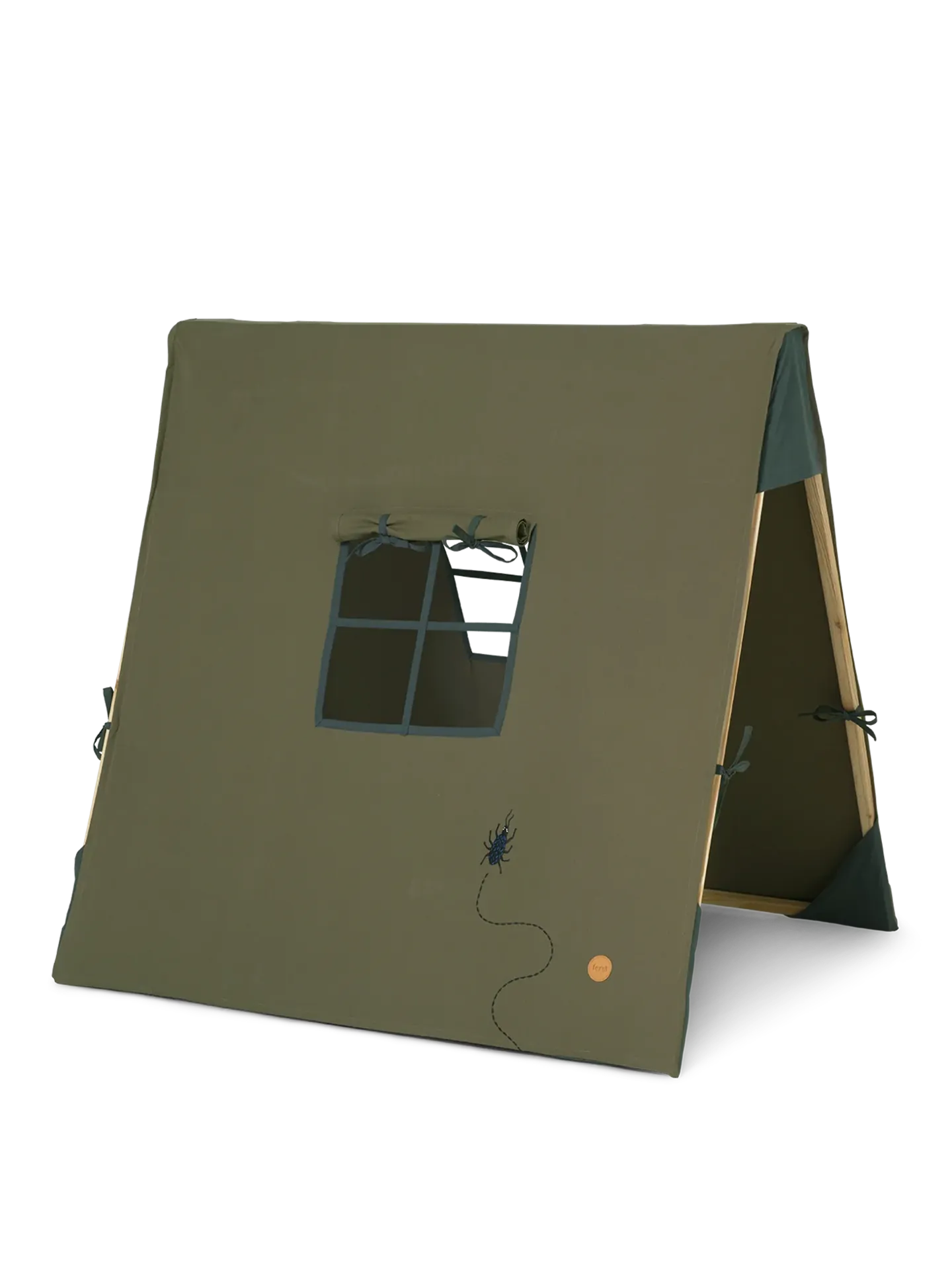 Ferm Living Tent - Beetle Embroidery - Dark Olive