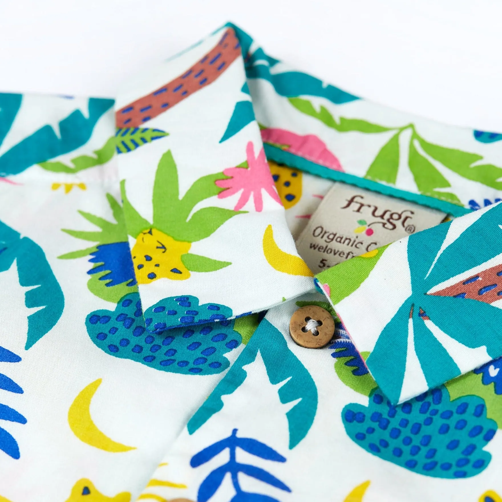 Frugi Harvey Hawaiian Shirt - Jaguar Jungle