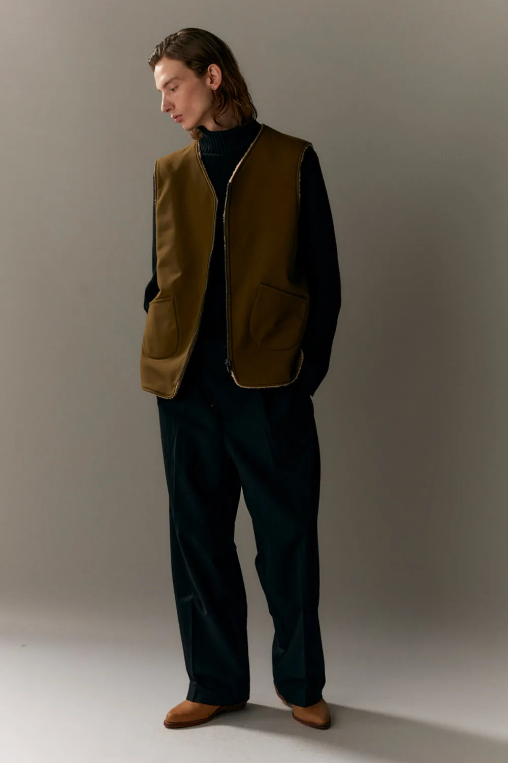 G-LAIT BONDED FLEECE AW23 olive