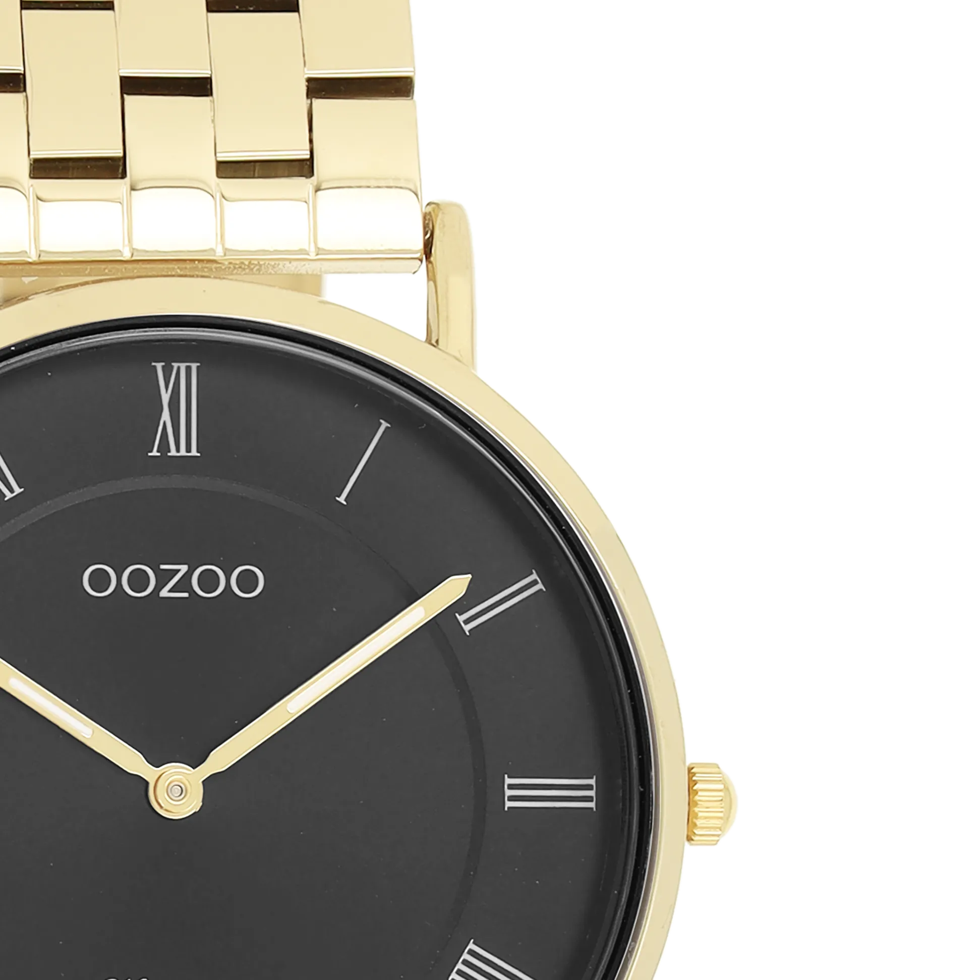 Gold coloured OOZOO watch with gold coloured stainless steel bracelet - C20371