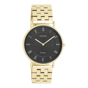 Gold coloured OOZOO watch with gold coloured stainless steel bracelet - C20371