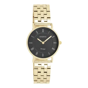 Gold coloured OOZOO watch with gold coloured stainless steel bracelet - C20378