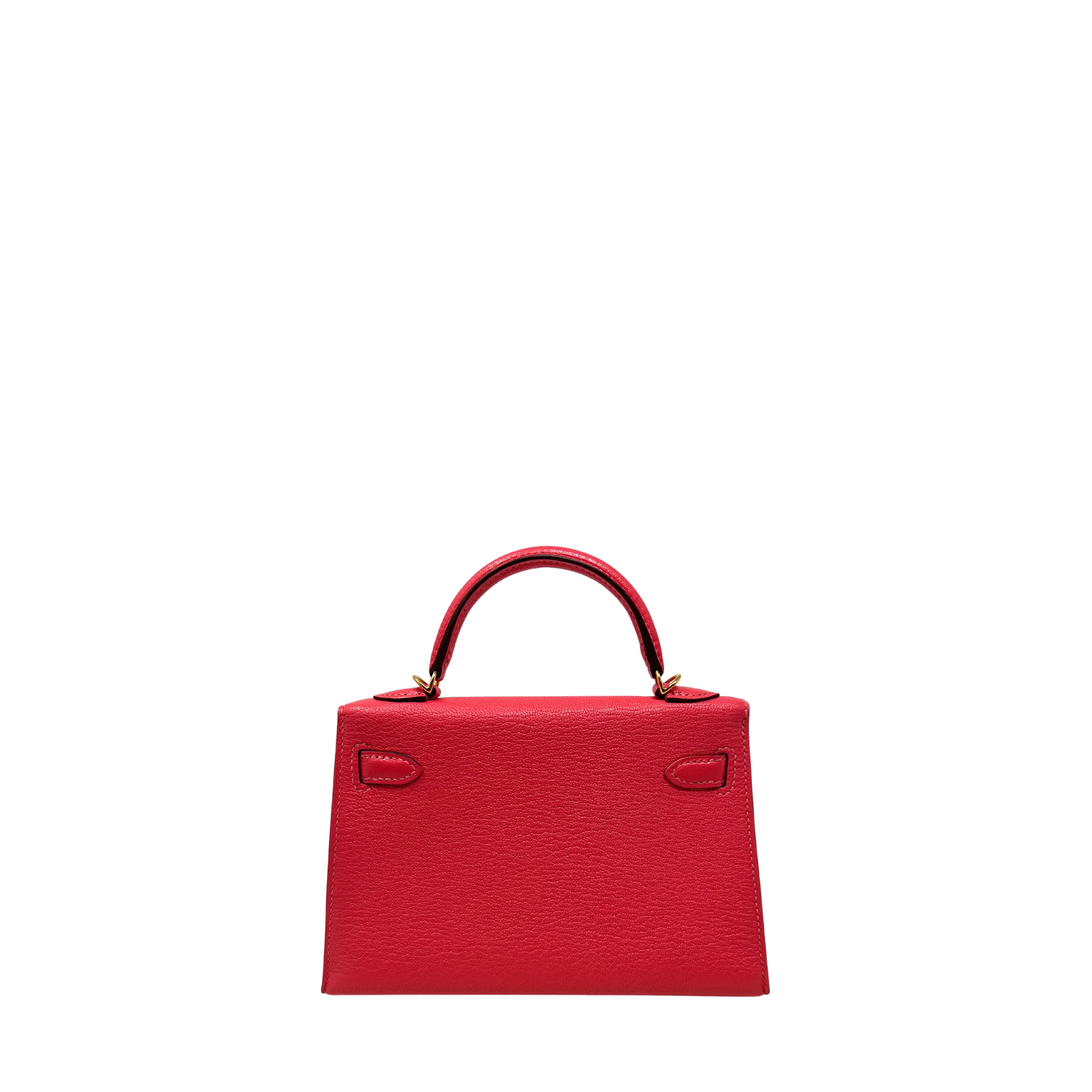 Hermes Rose Lipstick Chevre Mini Kelly 20