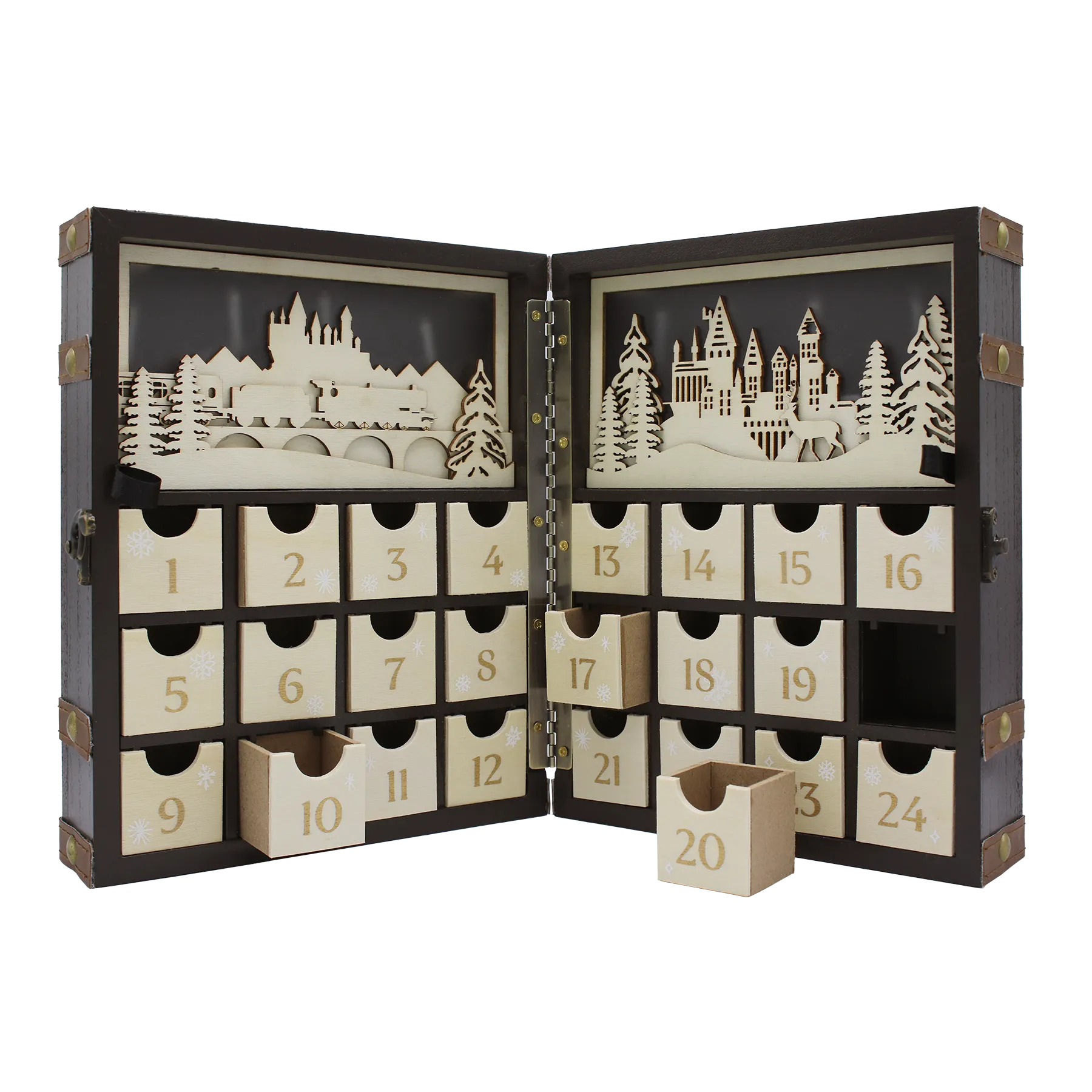Hogwarts Wooden Advent Calendar