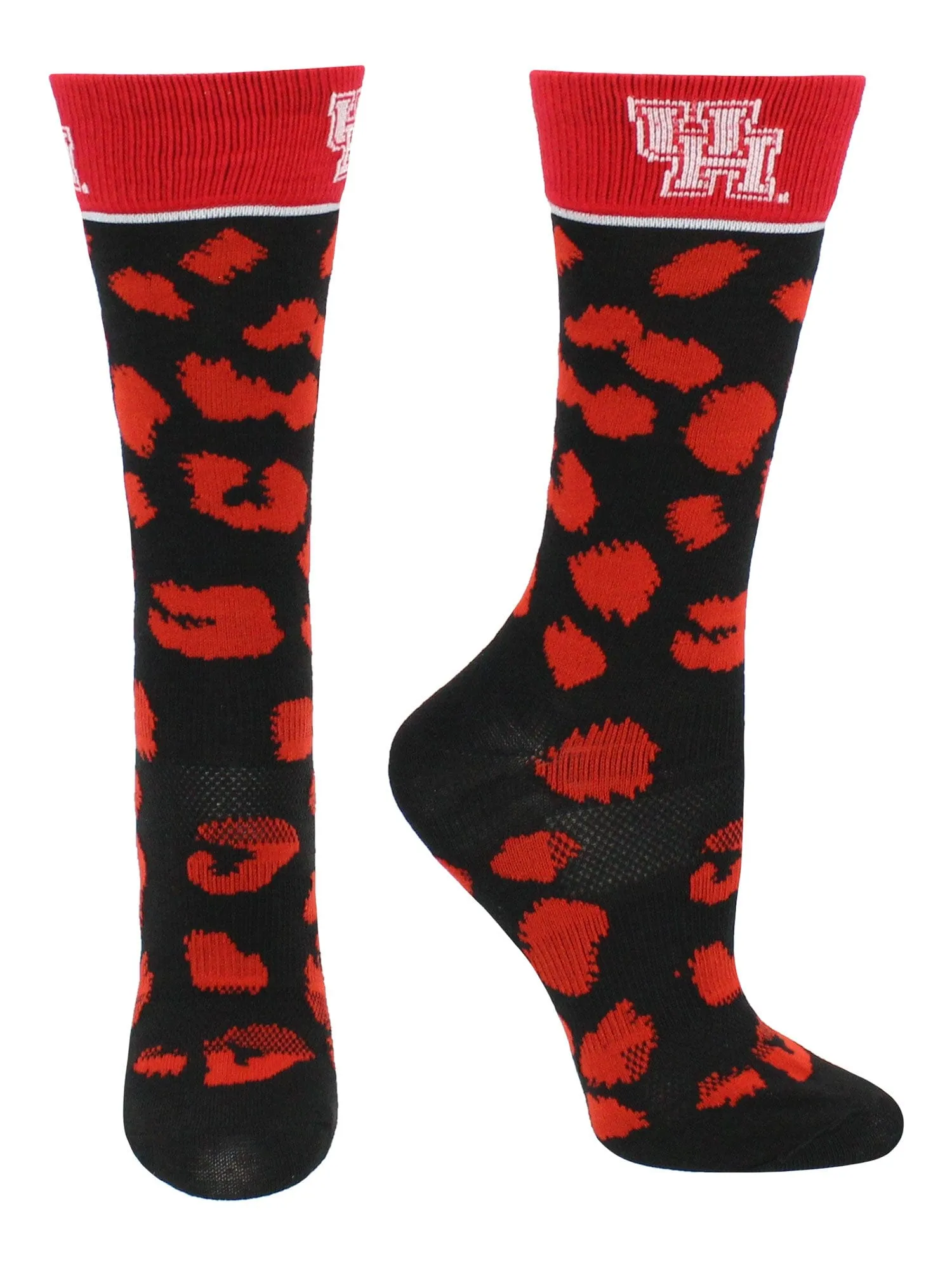Houston Cougars Socks Womens Savage Crew Socks