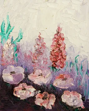 Impasto Flower Garden Painting