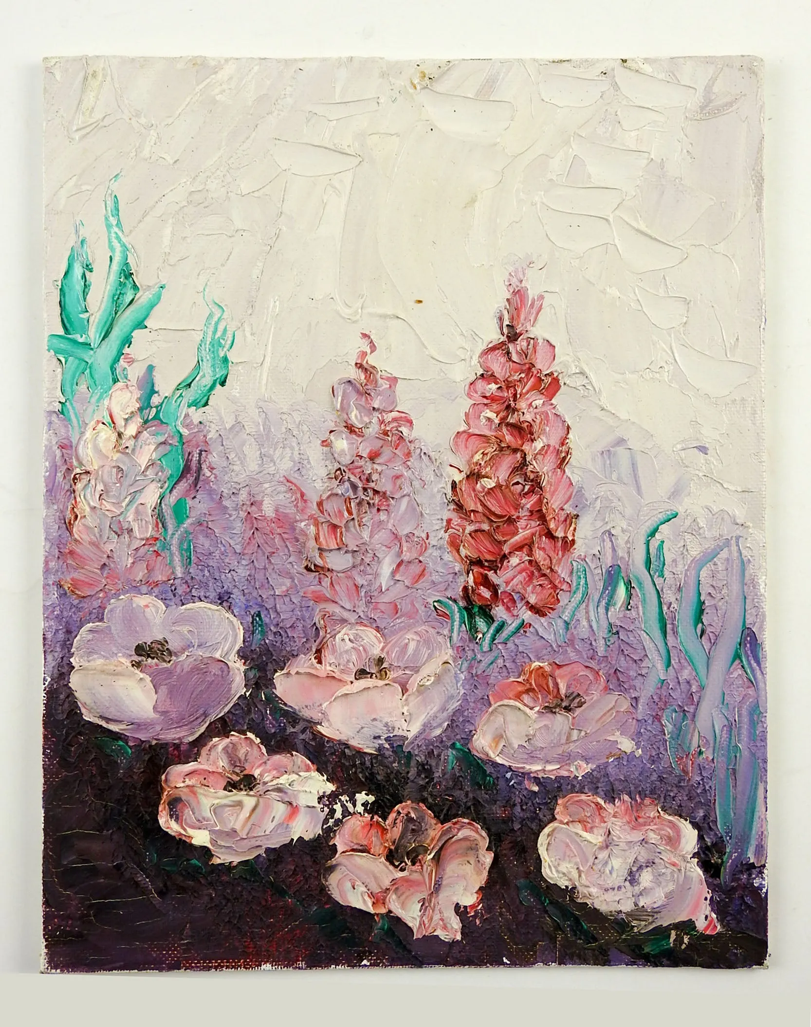 Impasto Flower Garden Painting