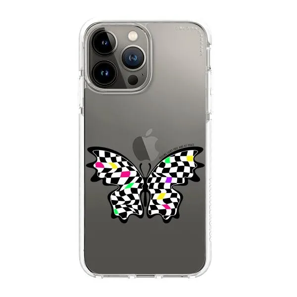 iPhone Case - Checkered Butterfly