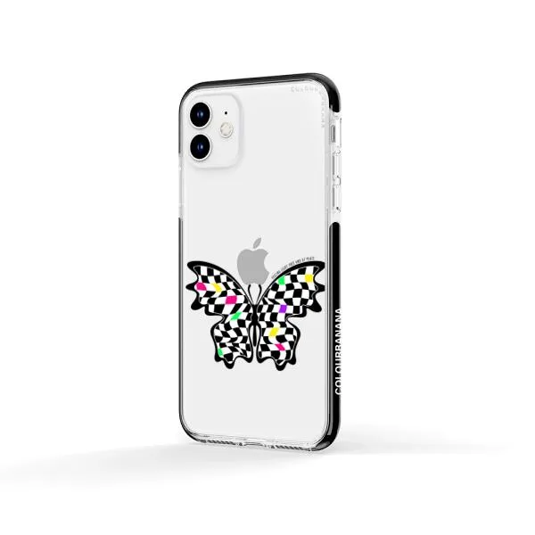 iPhone Case - Checkered Butterfly