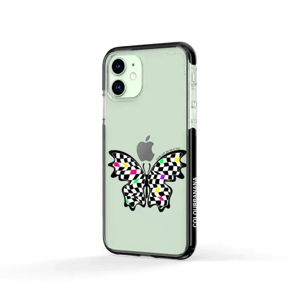 iPhone Case - Checkered Butterfly