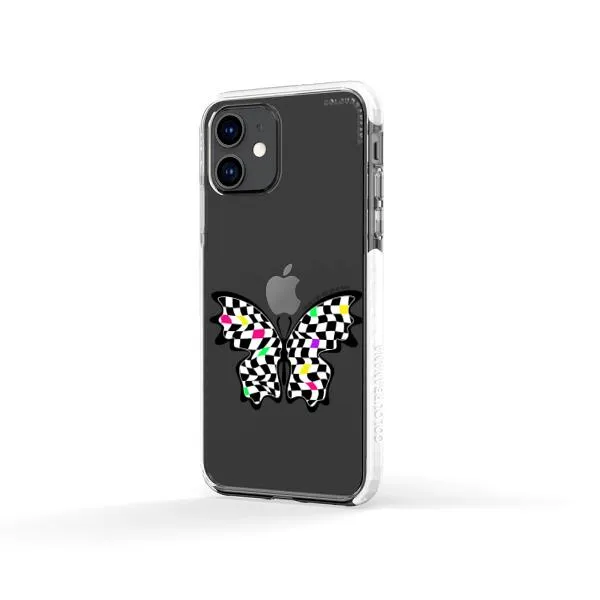 iPhone Case - Checkered Butterfly