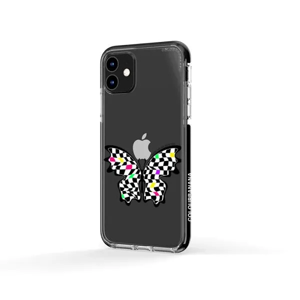 iPhone Case - Checkered Butterfly