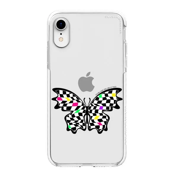 iPhone Case - Checkered Butterfly
