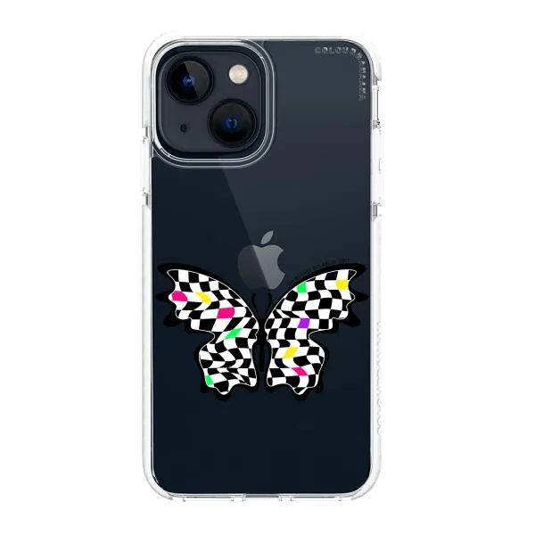 iPhone Case - Checkered Butterfly