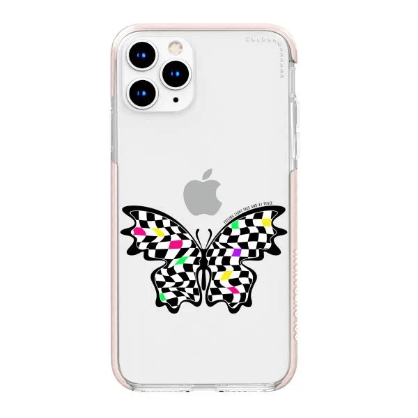 iPhone Case - Checkered Butterfly