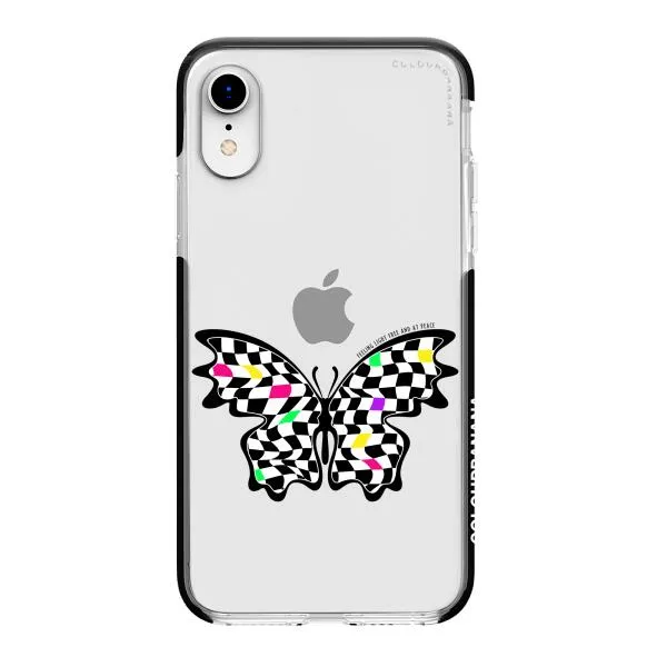 iPhone Case - Checkered Butterfly