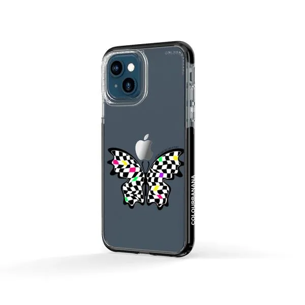 iPhone Case - Checkered Butterfly