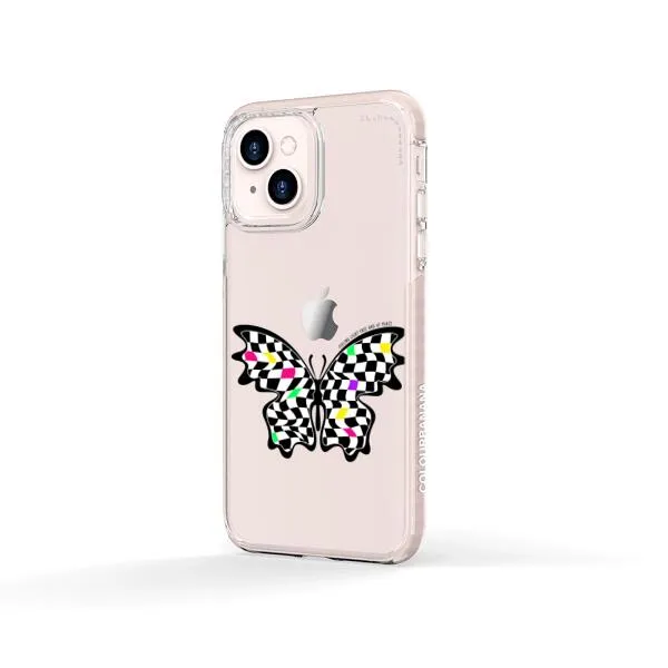 iPhone Case - Checkered Butterfly